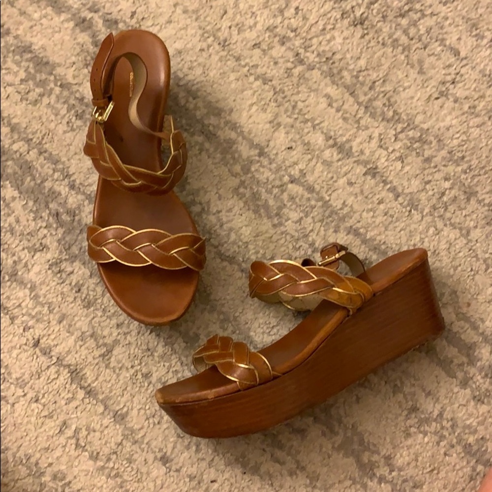 Michael kors collection platform wedge